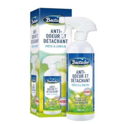 Bactador Enzyme Cleaner Spray destructeur d'odeur & détachant microbiologique (750 ml)