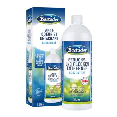 Nettoyant enzymatique Bactador concentré 1 L – anti-odeurs d’urine de chat et détachant