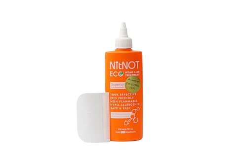Traitement anti-poux NitNOT : lotion grand format 200 ml contre les poux et les lentes