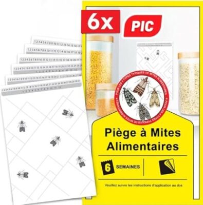 PIC 3x Piège à Mites Alimentaires (6 semaines)