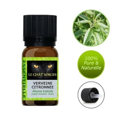 Huile essentielle de Verveine Citronnée Le Chat Sorcier – alternative naturelle anti-moustiques
