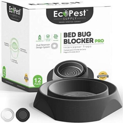Bed Bug Blocker (Pro) 12x Piège intercepteurs de Punaises de Lit (Pied de lit)