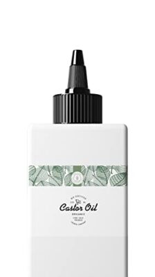 500ml Huile de Ricin Bio, Pressée à froid, Pure - Soin 100% Naturel stimule et fortifie la pousse des cheveux, barbe, cils, sourcils, ongles, cuticules et peau - Bouteille en Plastique Végétale