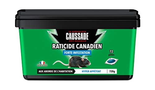 Caussade CARPT720 Raticide canadien (72 Appâts)