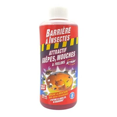 Barrière à Insectes Attractif pour piège à Guêpes, Mouches et Frelons (500 ml)