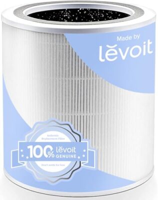 LEVOIT Purificateur d'Air avec Senor, Air Purifier avec HEPA jusqu'à 83m² CADR 400m³/h, Intelligent Compatible avec Alexa, Mode Auto, Affichage PM2.5, Élimine 99,97% de Particules Core 400S