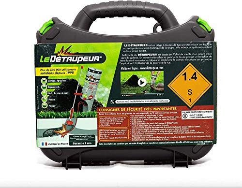 Maisange DETAUPEUR : kit complet anti-taupes et rats taupiers avec recharge