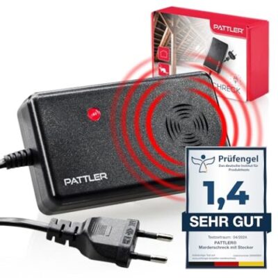 Pattler® Boitier Anti Rongeur pour Voiture Garage Maison Grenier, Anti Mulot, Anti Fouine, pour 60m²