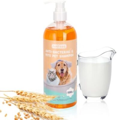Nobleza Shampooing anti puces pour Chien à Peau Sensible, antifongique (500 ml)