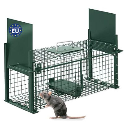 Moorland piège Rats Stable Cage Trappe piège Vivant réutilisable Animaux