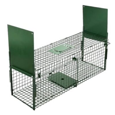 QianRuiDa Piège cage pour capture de rongeurs (Rat, souris, fouine...), en métal, 2 ouvertures