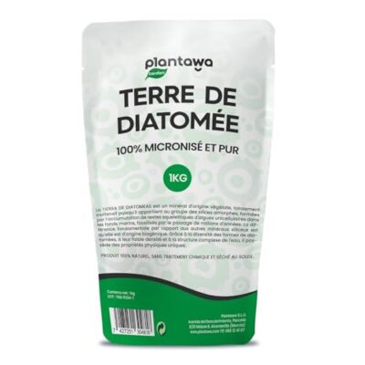 PLANTAWA Terre de Diatomée á Pulveriser 1 Kg,100% Naturelle, Non Calciné, Blanche, Cafard,Punaise de Lit, Insecticide Naturel, sans Traitements ni Résidus
