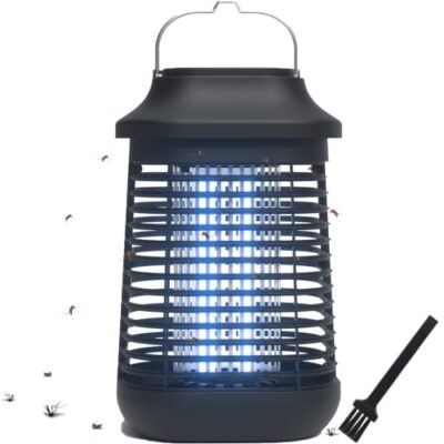 Piège à moustiques électrique d'extérieur avec boîtier en métal étanche, 4200 V 20 W, piège à moustiques pour intérieur, terrasse, Jardin