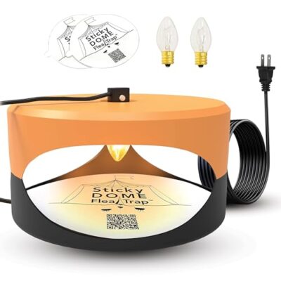 ASPECTEK Piège à puces Sticky dôme avec Sticky Discs. sans Odeur, Naturel, pièges à Insectes, sûr pour Une Utilisation en intérieur, Les Enfants et Les Animaux