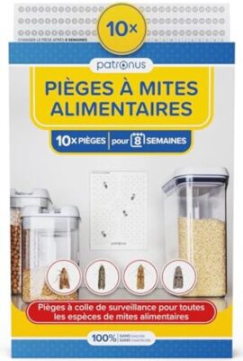 10x Piège à Mites alimentaires collants à phéromones