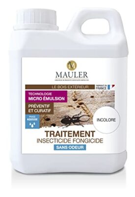 MAULER - Traitement Insecticide Fongicide Xylophage - 5L - Incolore - Action préventive ou curative intérieur extérieur