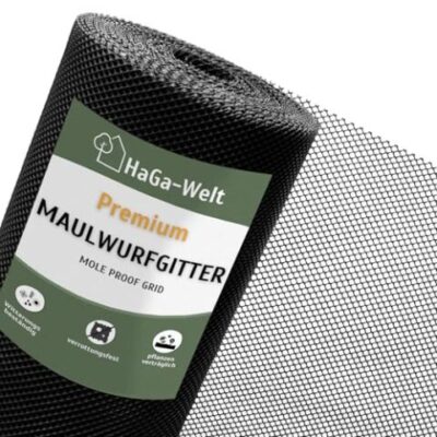 HaGa® Grille de protection robuste contre les taupes, en rouleau, longue durée de vie garantie (Plusieurs tailles)