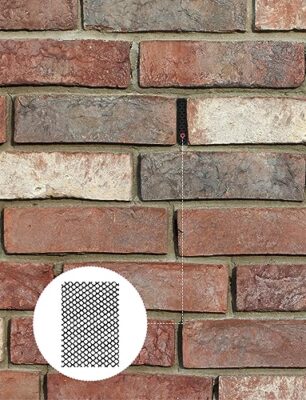 Mellbree Lot de 60 grilles d'aération en plastique pour joints de fermeture - Protection des joints de choc du clinker contre les abeilles, les guêpes ou les souris