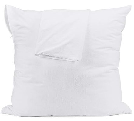 Utopia Bedding Protège Oreiller 60 x 60 cm (Lot de 2) Imperméable avec Fermeture Éclair, Housse d'oreiller en éponge, Certifié Oeko-TEX Taie Oreiller