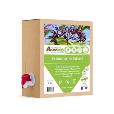 Purin de sureau, Répulsif à insectes naturel du jardin et potager, BIO (1,5 Litre)