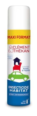 Clément Thékan - Spray insecticide habitat 500 ml – Anti-puces et tiques pour la maison