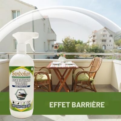 Répulsif pigeons Sandokan : spray naturel pour balcons et rebords de fenêtre
