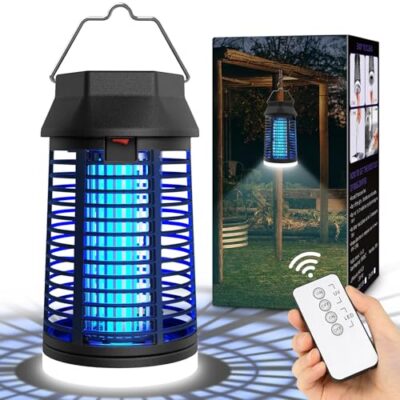 Lampe anti-moustiques électrique : appareil UV 15 W avec éclairage LED et télécommande