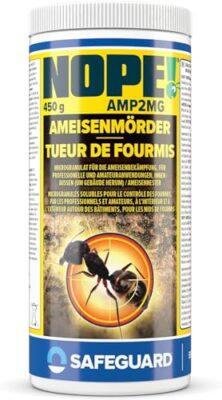 NOPE! Granulés Anti-Fourmis 450g – Appât Inodore pour Intérieur & Extérieur – Cible la Fourmilière – Insecticide Puissant à Action Retardée
