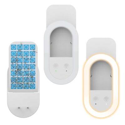 Lightswim Lot de 2 pièges à Mouches d'intérieur (2 appareils + 10 Cartes de Colle), veilleuse, Tue-moustiques, piège à Insectes Volants à Brancher pour moustiques, Mouches, Mouches des Fruits, Mites