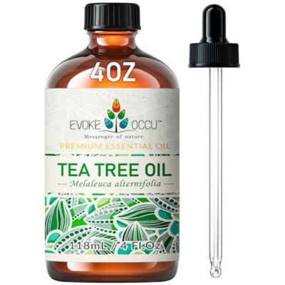 EVOKE OCCU Huile Essentielle Tea Tree 118ml, Huile pure Arbre à thé - 4 FL Oz