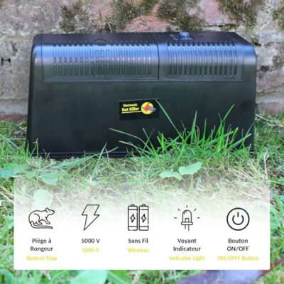 FISHTEC Piège à rat/souris électrique. Radical, sans danger pour animaux domestiques