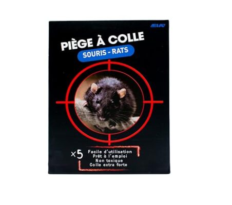 EIA - Piège à Souris & Rats - Lot de 5 ou 10 - Plaques Collantes Ultra Adhésives | Anti Rongeur Puissant | Attrape Souris & Rat| Colle Extra Forte | Maison & Jardin | Facile à Utiliser