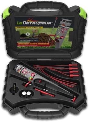 LE DETAUPEUR Kit Complet 1 Détaupeur + 4 Recharges & Kit Piège Anti Campagnols - Piège Anti Taupes & Rats Taupiers - Efficace & Puissant - Utilisable Sous La Pluie & En Toute Sécurité DETAUPCAMPE
