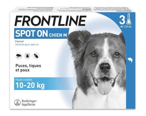 FrontlineSpot-on Chien M (10-20 kg) 3 Pipettes