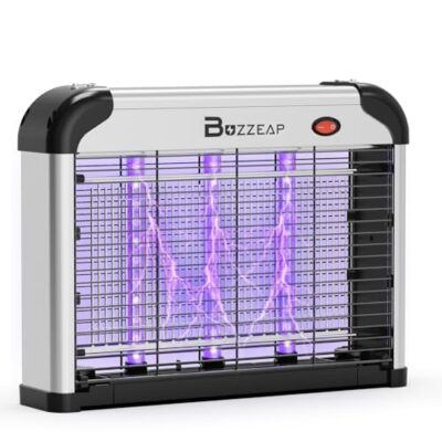 Lampe anti-moustiques électrique 4200v – piège uv double onde 365+395 nm, anti-mouches et insectes, sans produit chimique ni odeur, usage intérieur