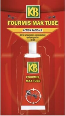KB HOME DEFENSE Tube Anti-Fourmis Gel Appât – Action Radicale & Éradication du Nid – Matière Active d'Origine Végétale – Intérieur & Extérieur – Seringue 10g