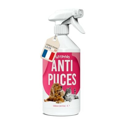 Petsly® spray anti-puces : solution non tachante pour chiens et chats