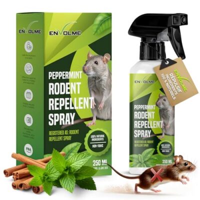Spray répulsif anti-souris et anti-rats à la menthe poivrée – Protection naturelle