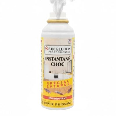 Excellium | Aérosol Fumigène Anti-Cafards Instantané Choc | 150 ml | 3 Semaines