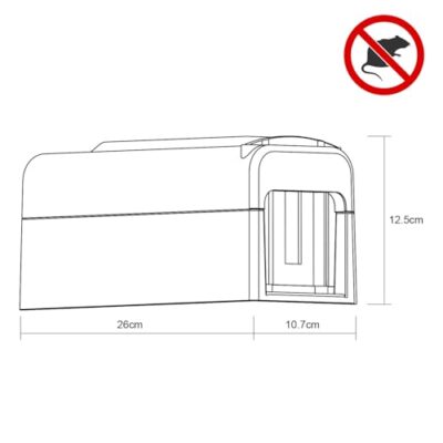 Piege a Rat Electrique, Piège à Souris 7000V Tension puissante pour Tuer Les Rats instantanément, Piège à Rat pour Cuisine Maison -Efficace sur Petit Souris