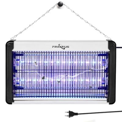 FRAXINUS lampe anti-insectes électrique : piège UV LED contre moustiques, mouches et moucherons