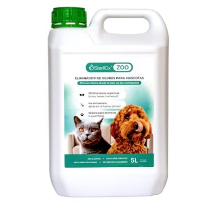 SterilOx ZOO 5L - Neutraliseur d'odeurs animaux chiens chats - Sans alcool