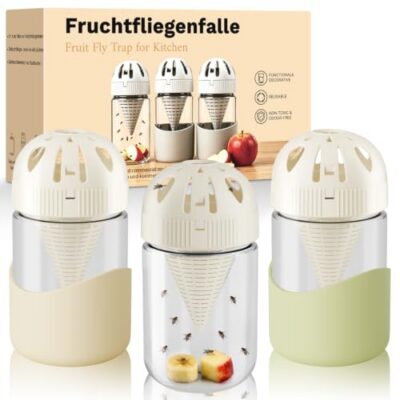 Pièges à mouches CLOPAE – lot de 3 attrape-mouches réutilisables pour intérieur